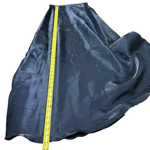 Vtg 80s SCOTT McCLINTOCK Black A-line Maxi Skirt Women’s 4 Romanticgoth HOCO - Picture 10 of 10